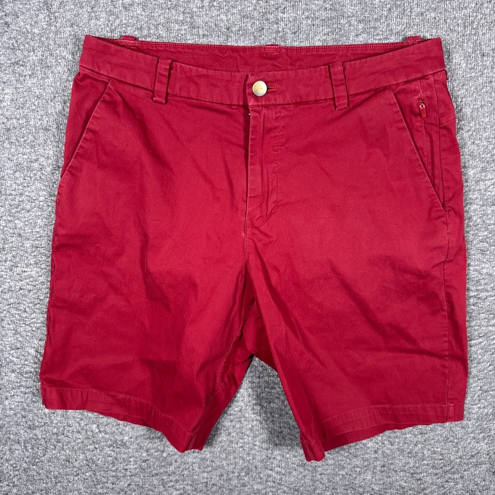 Lululemon Commission Shorts Mens 30 Slim Red Performance Golf Stretch LM7AASE